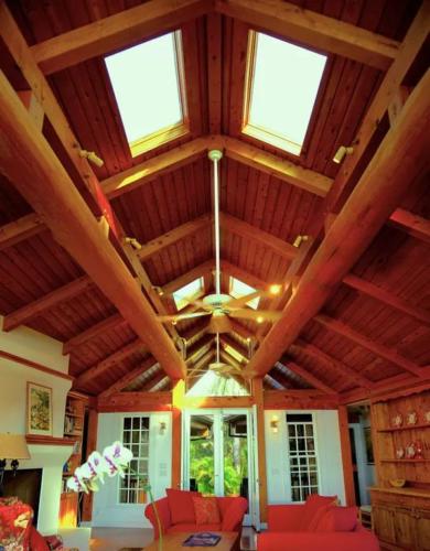 Timber frame ceiling